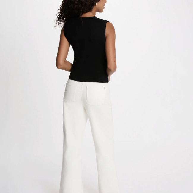 MORGAN - Gilet sans manches col V noir
