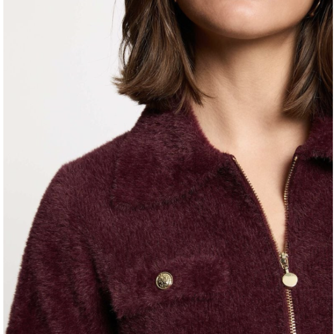 MORGAN - Veste manches longues prune