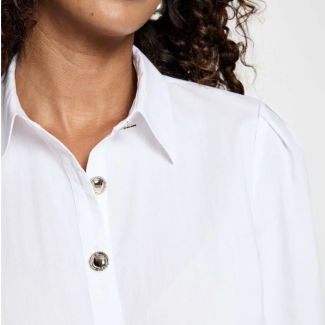 MORGAN - Chemise col à revers blanc