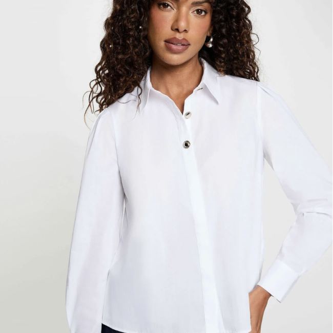 MORGAN - Chemise col à revers blanc