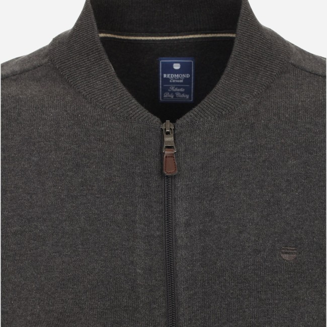 REDMOND - Gilet Zippé Anthracite 