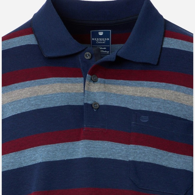 REDMOND - Polo Rayure Rouge 