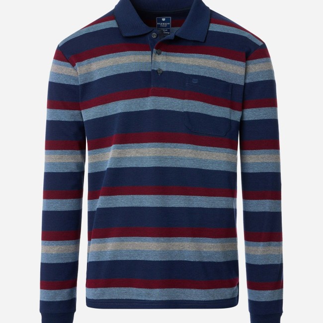REDMOND - Polo Rayure Rouge 