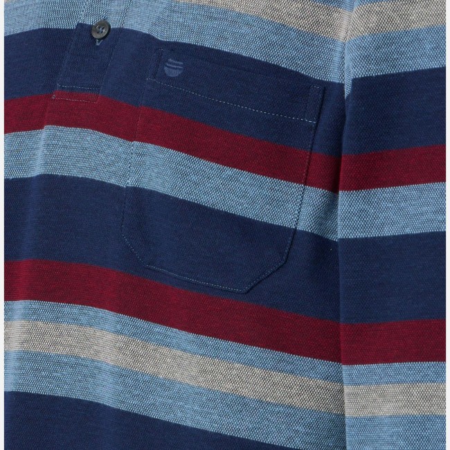 REDMOND - Polo Rayure Rouge 