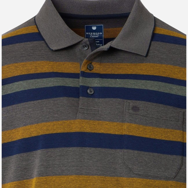 REDMOND - Polo Rayure Safran 