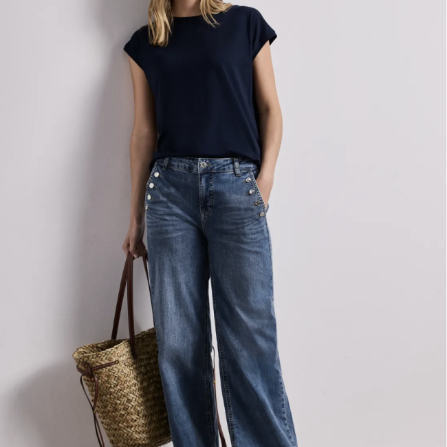 STREET ONE - Jean wide legs 