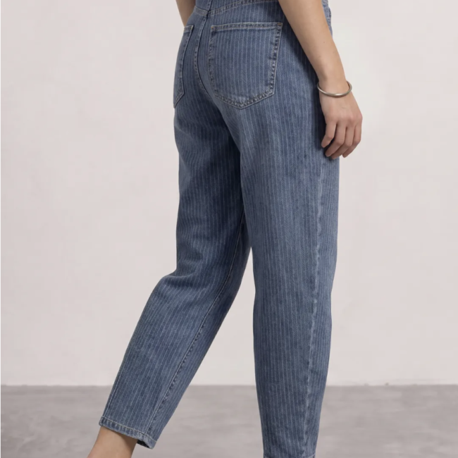 STREET ONE - Jean barrel leg taille haute