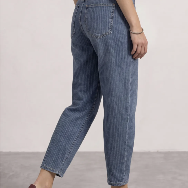STREETONE - Jean taille haute à rayures