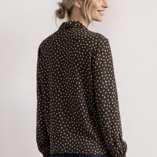 STREETONE - Blouse à manches longues avec nœud décoratif