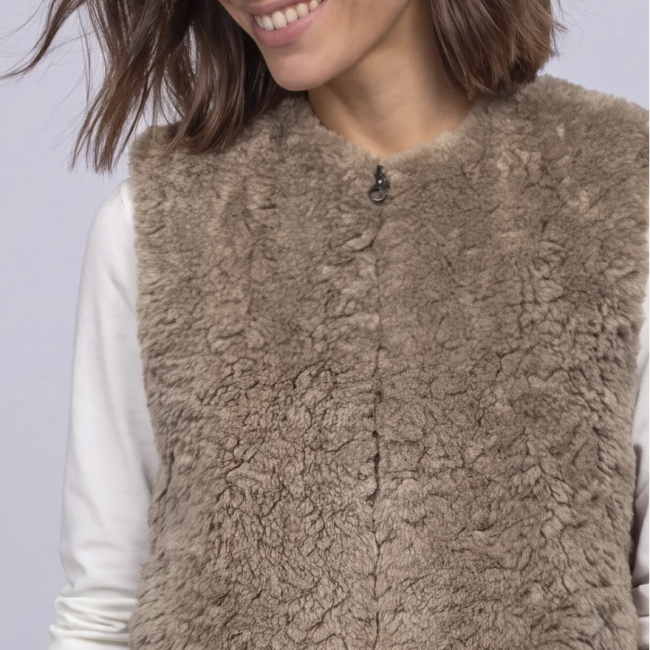 STREETONE - Gilet en fausse fourrure 