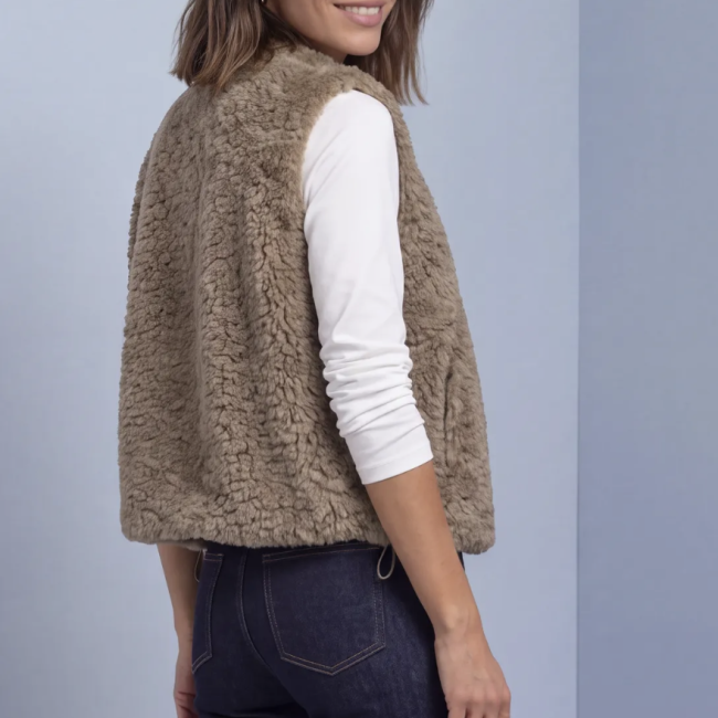 STREETONE - Gilet en fausse fourrure 