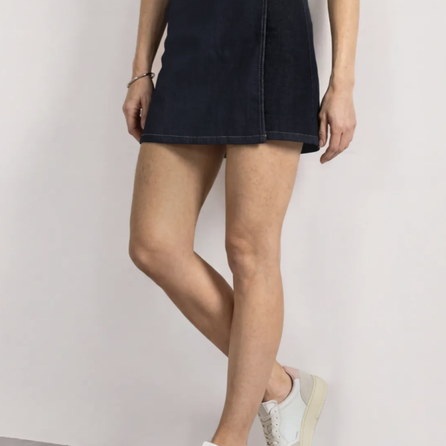 STREETONE - Jupe en jean style portefeuille