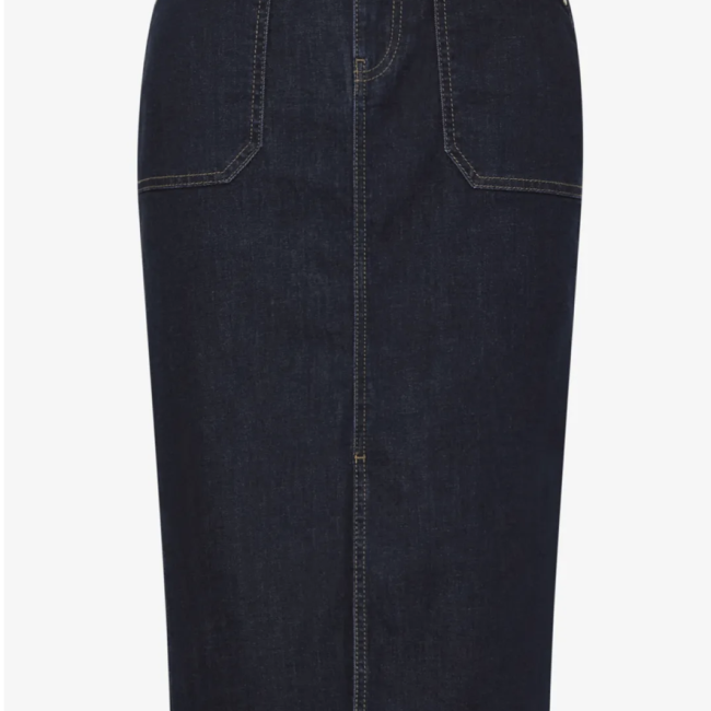 STREETONE - Jupe mi-longue taille haute à ceinture