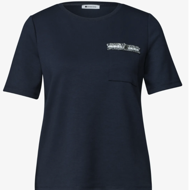 STREETONE - T-shirt avec poche décorative sur la poitrine